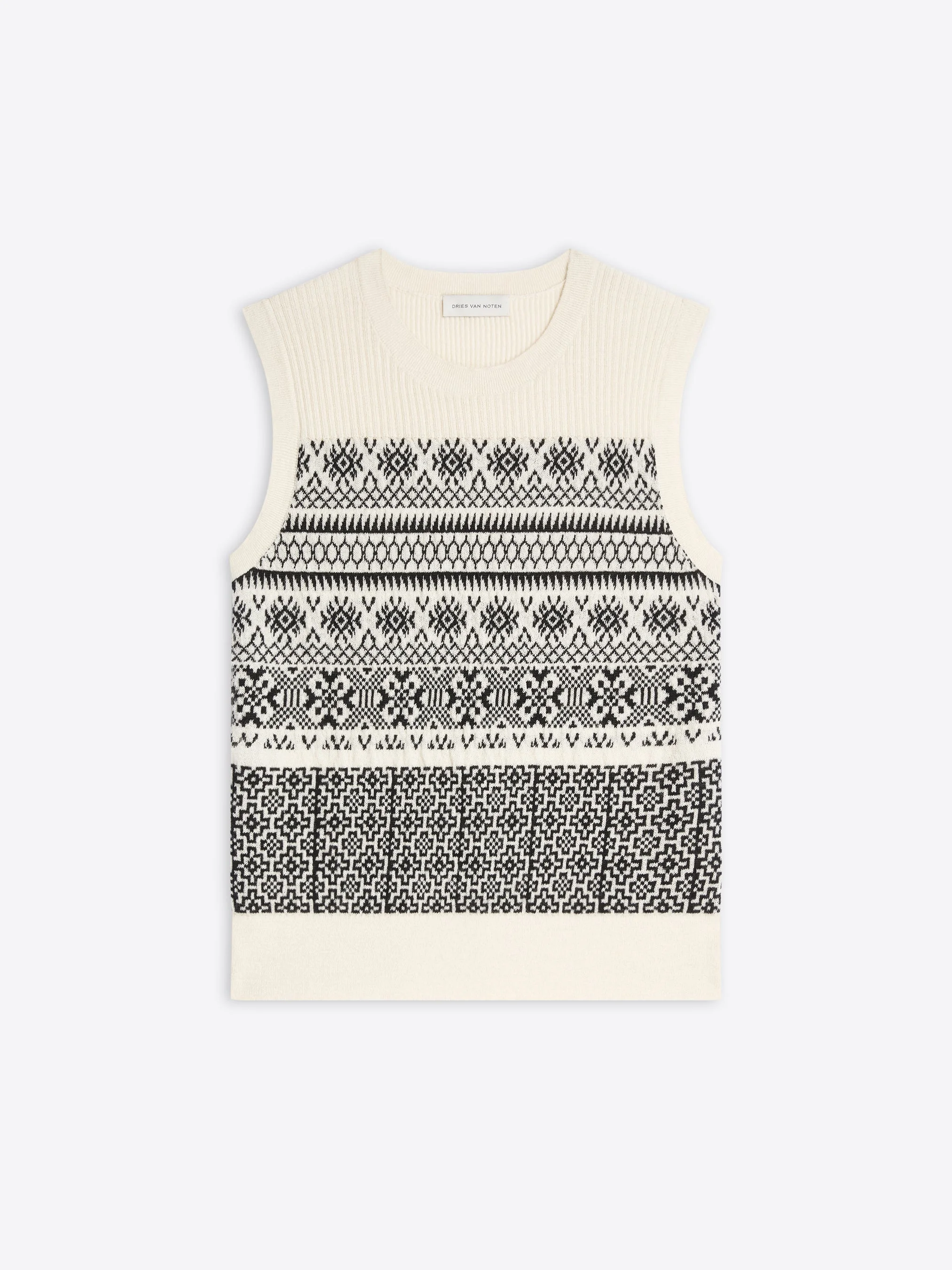 JACQUARD WOOL SWEATER - 1