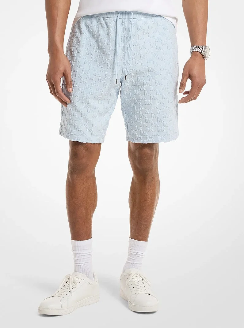 Logo Jacquard Terry Shorts - 1