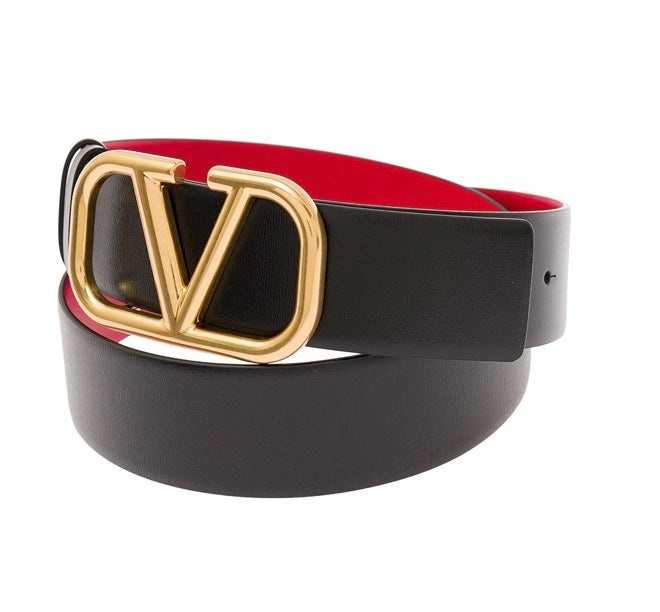 Valentino Garavani reverible Vlogo signature belt in glossy calfskin 40 mm - 2