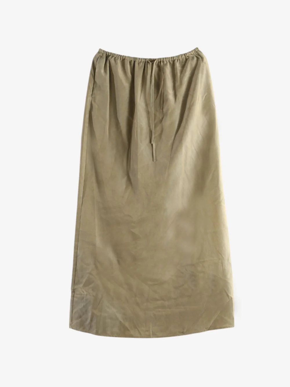 drawstring-waist maxi skirt - 1