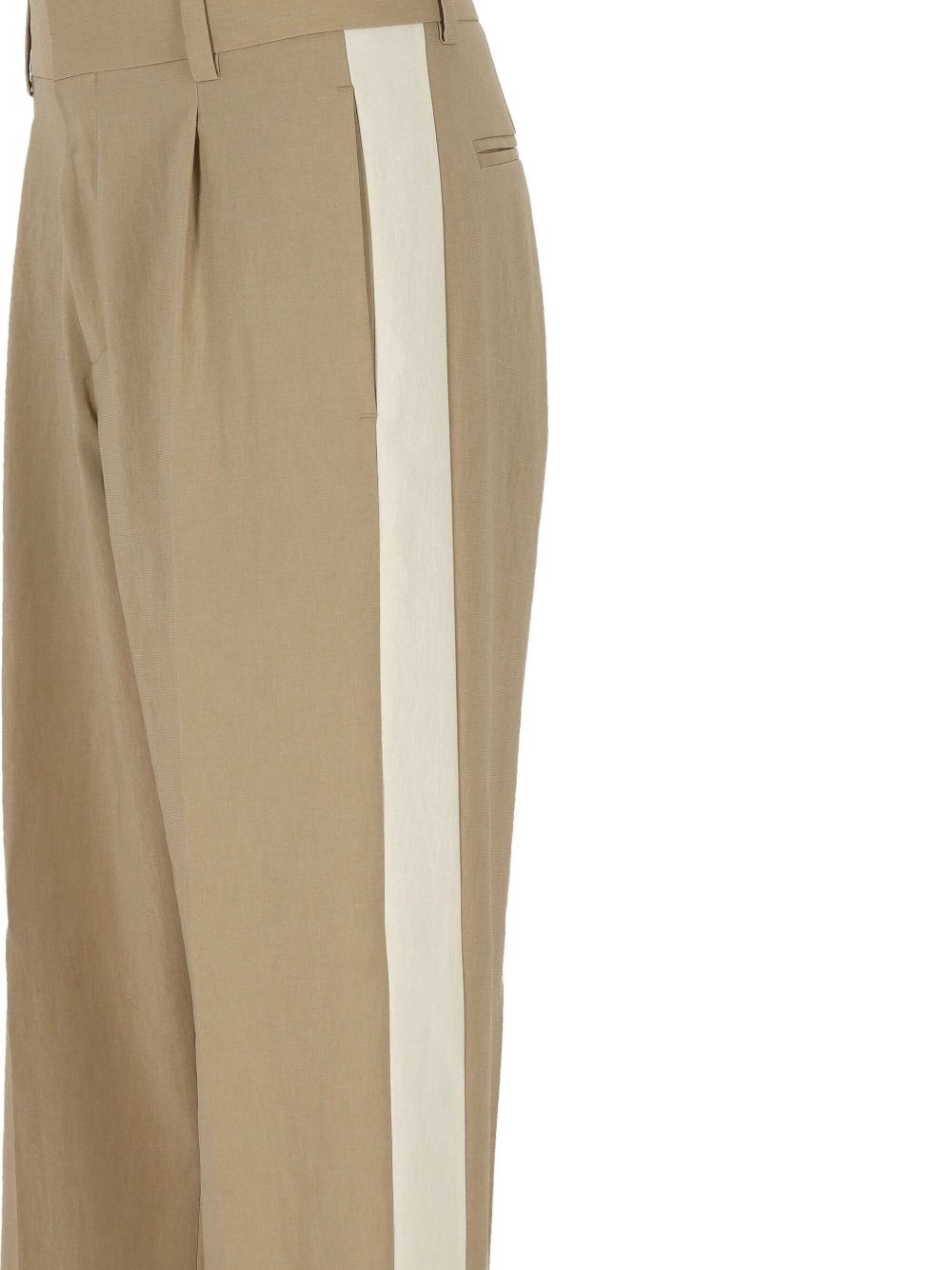 pleated wide-leg trousers - 3