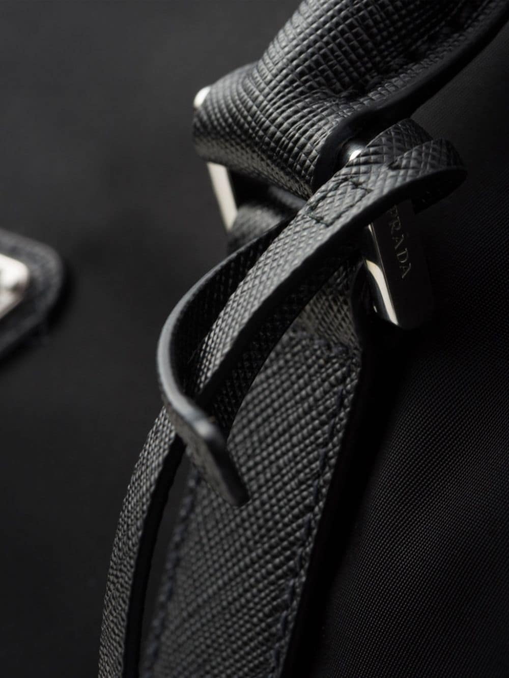 Re-Nylon and Saffiano leather duffle bag - 3