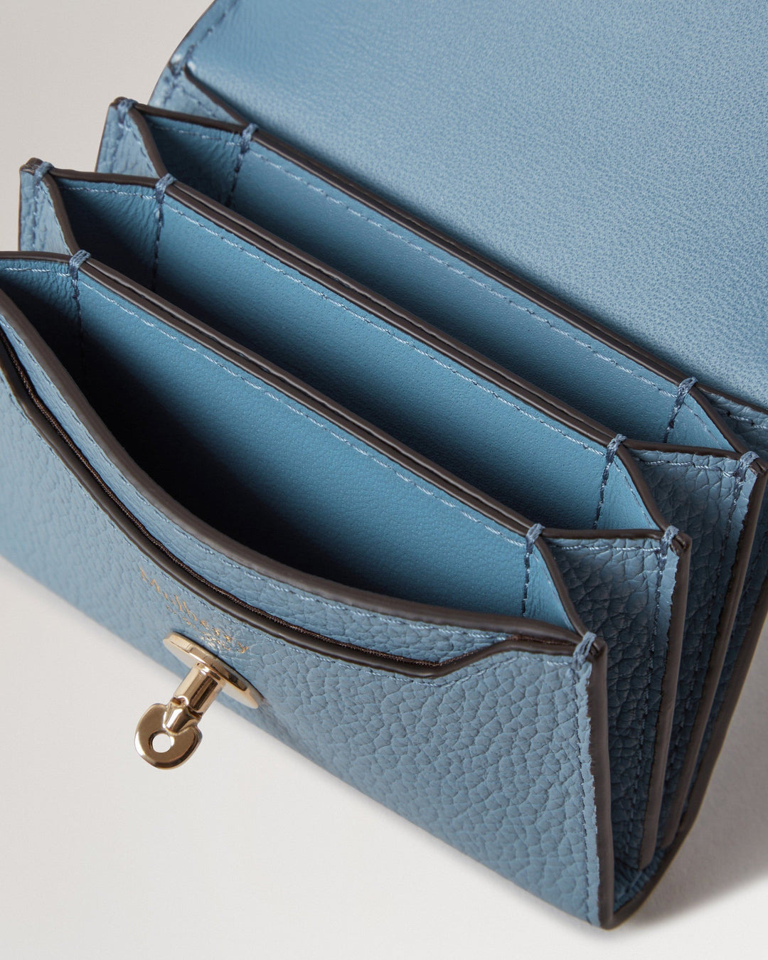 Darley Concertina Wallet Brighton Blue Small Classic Grain - 2