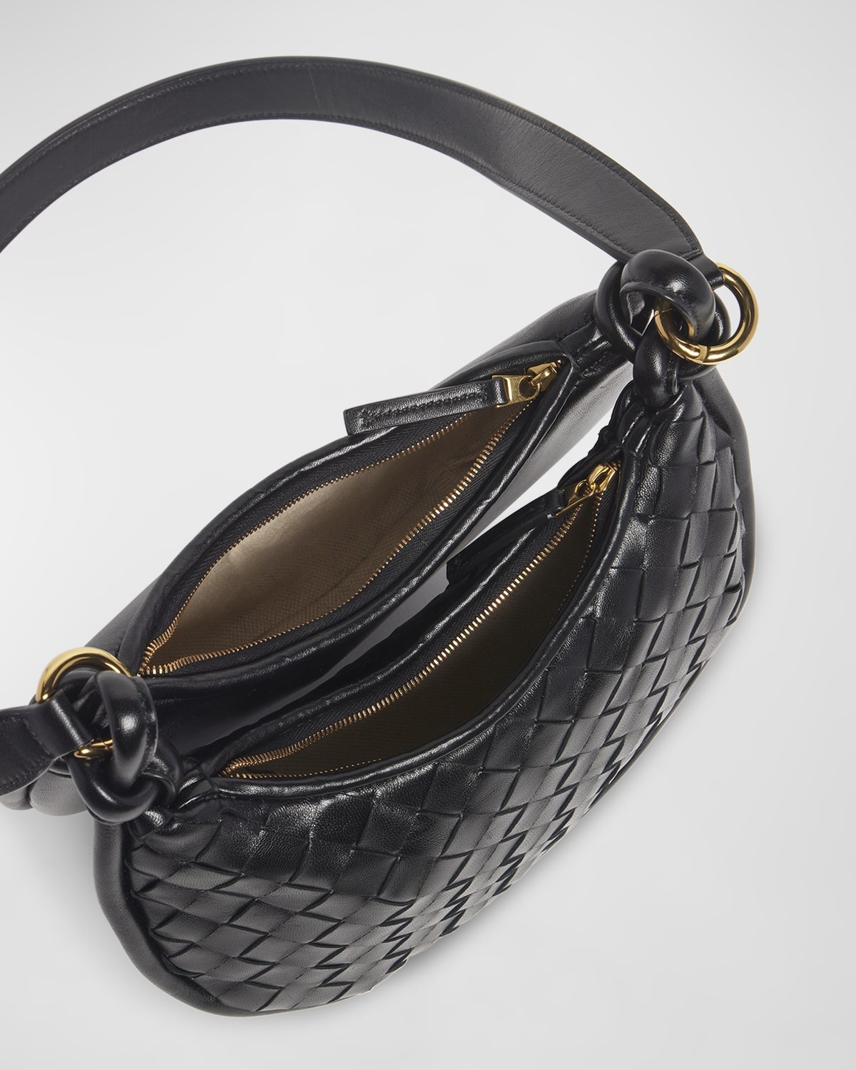 Bottega Veneta Gemelli Multipocket Leather Shoulder Bag