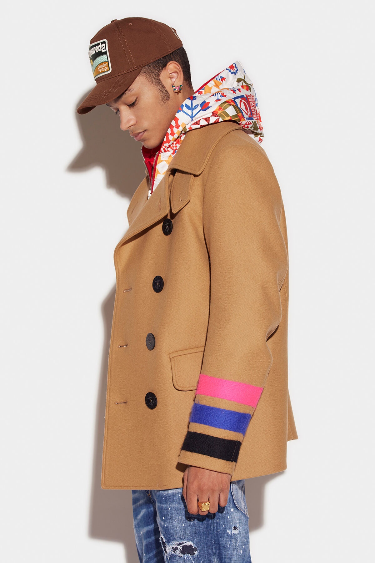 DOUBLE-BREASTED PEACOAT - 3