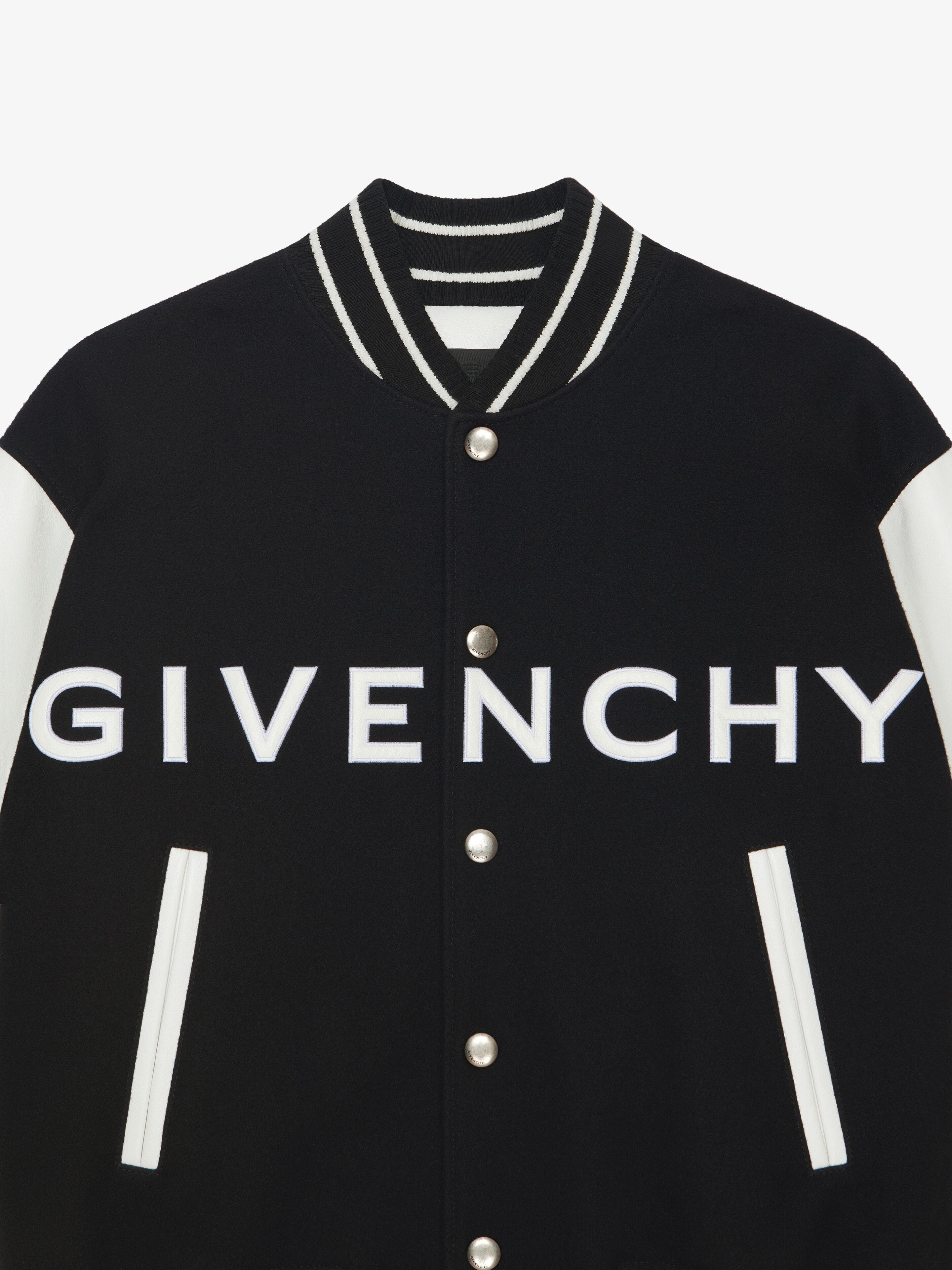 GIVENCHY VARSITY JACKET IN WOOL AND LEATHER - 5