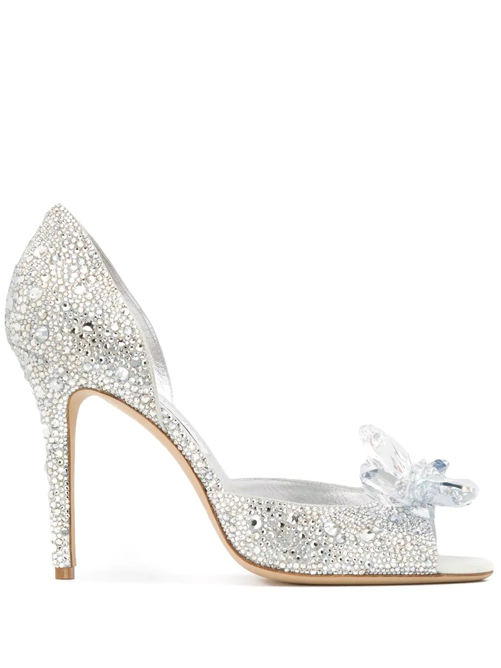 Anilla 100mm crystal-embellished pumps - 1