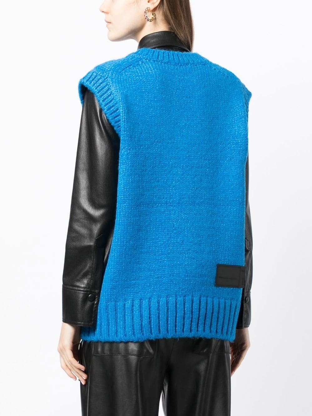 cable-knit knitted vest - 3