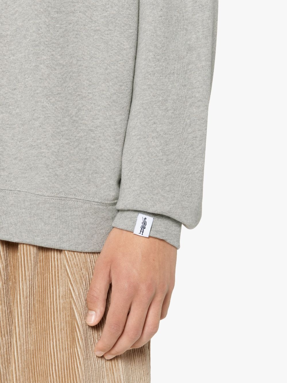 GREY X PINK COTTON ZIP FRONT SWEATSHIRT | GJF-300 - 6