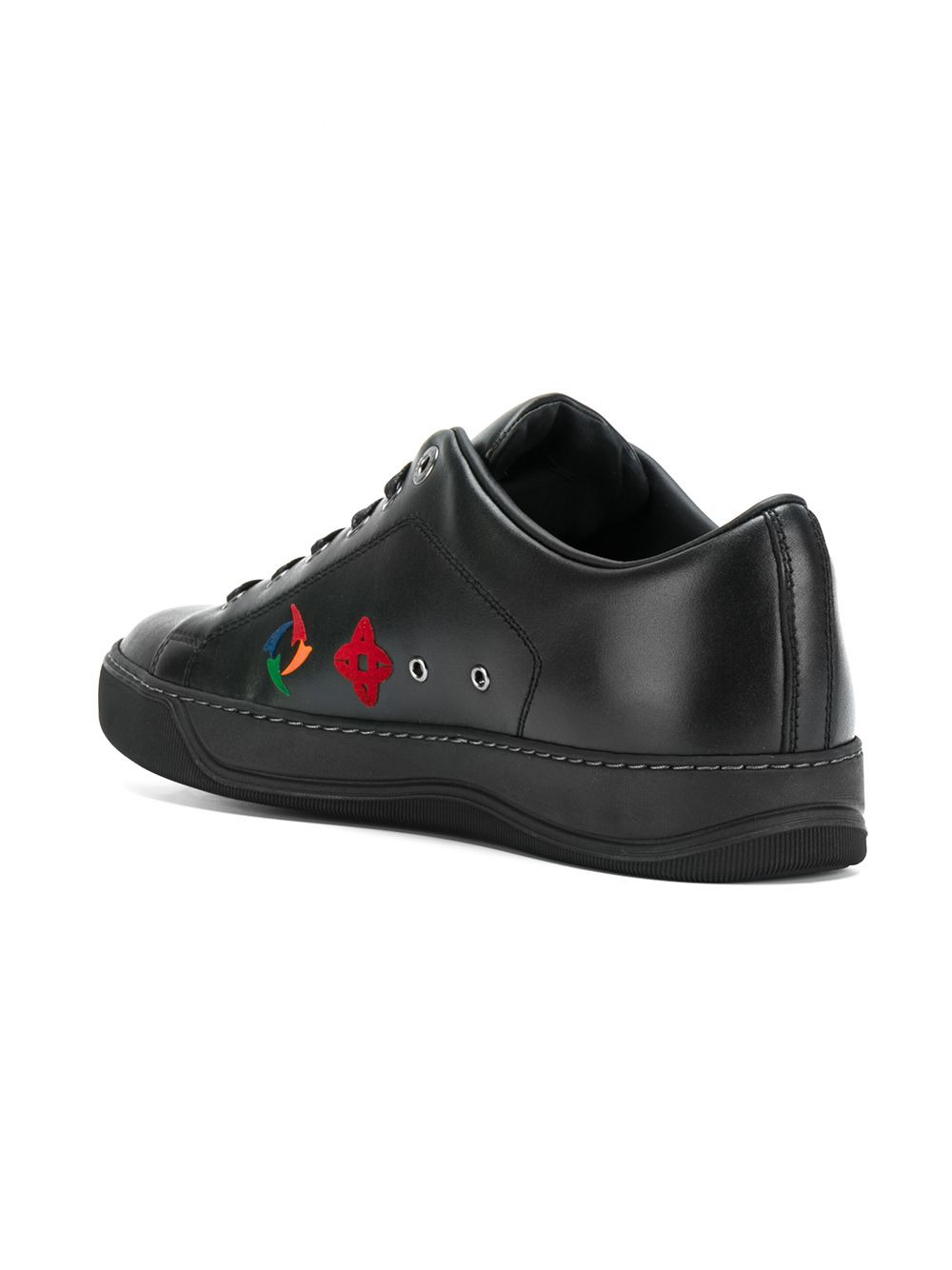 low top sneakers with slogan - 3