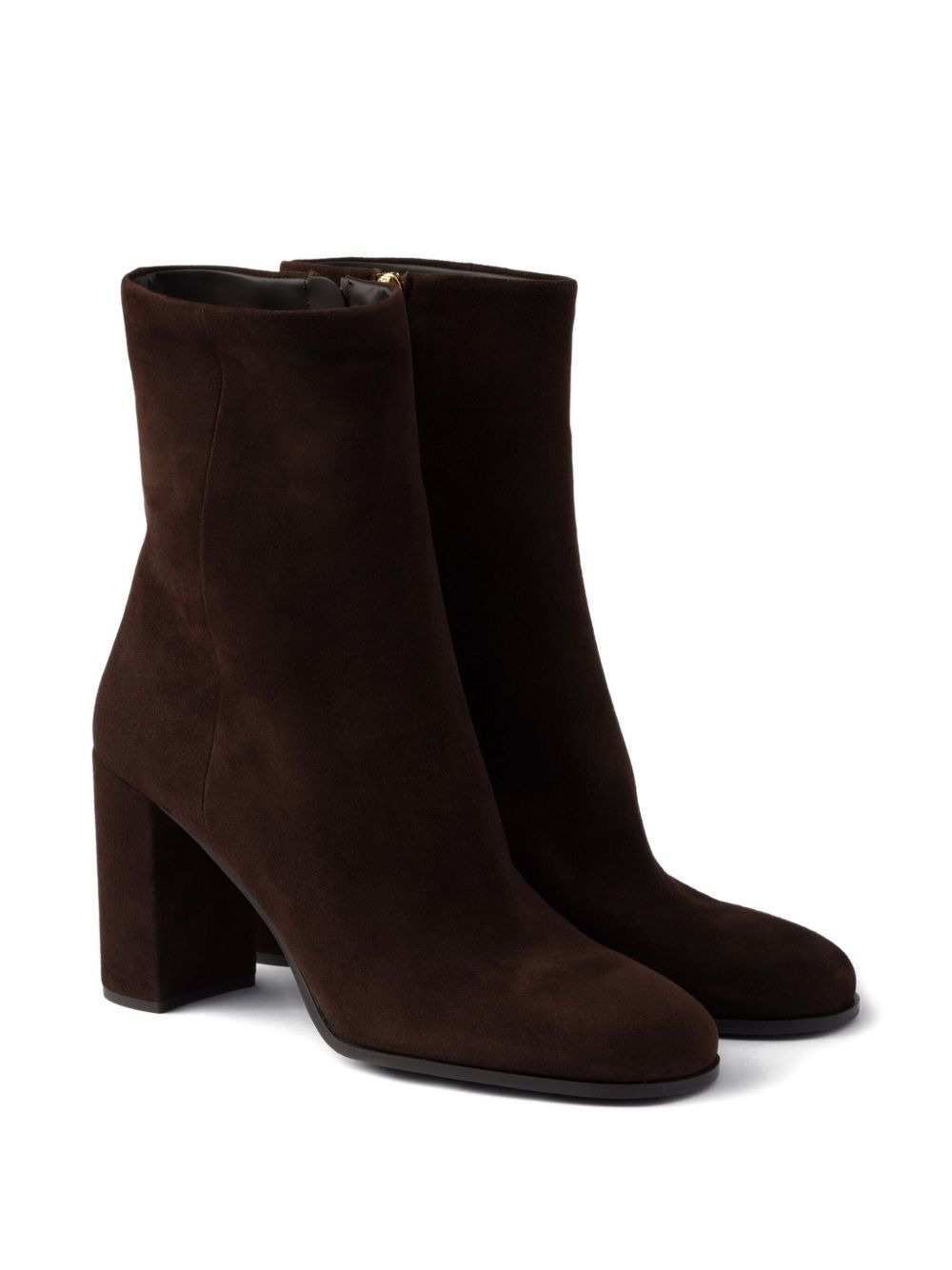 85mm suede block-heel boots - 2