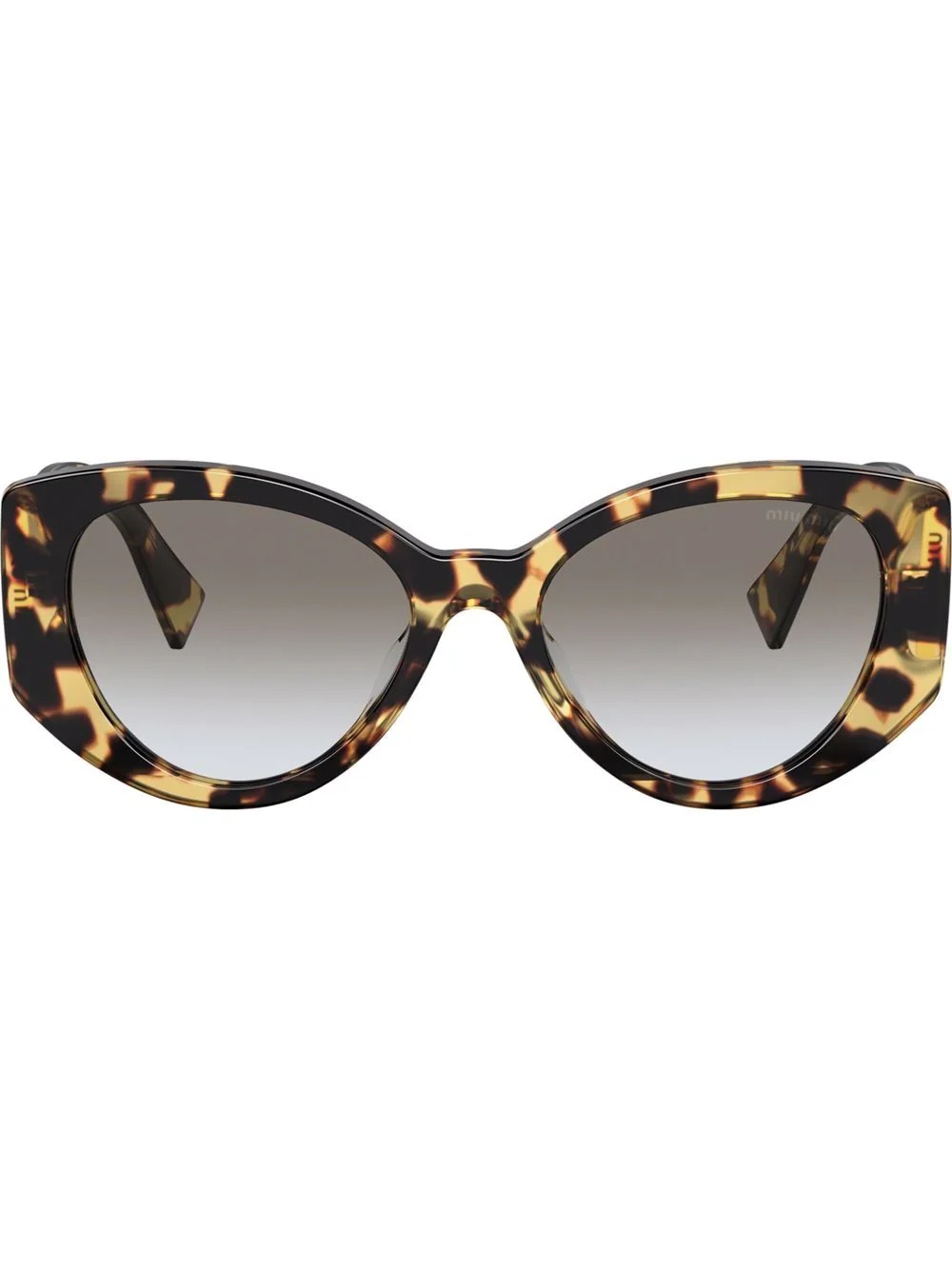 gradient-effect tortoiseshell sunglasses - 1