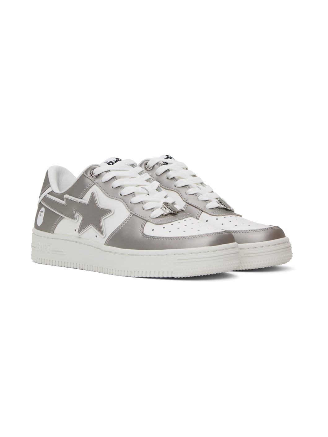 Silver STA #4 Sneakers - 4