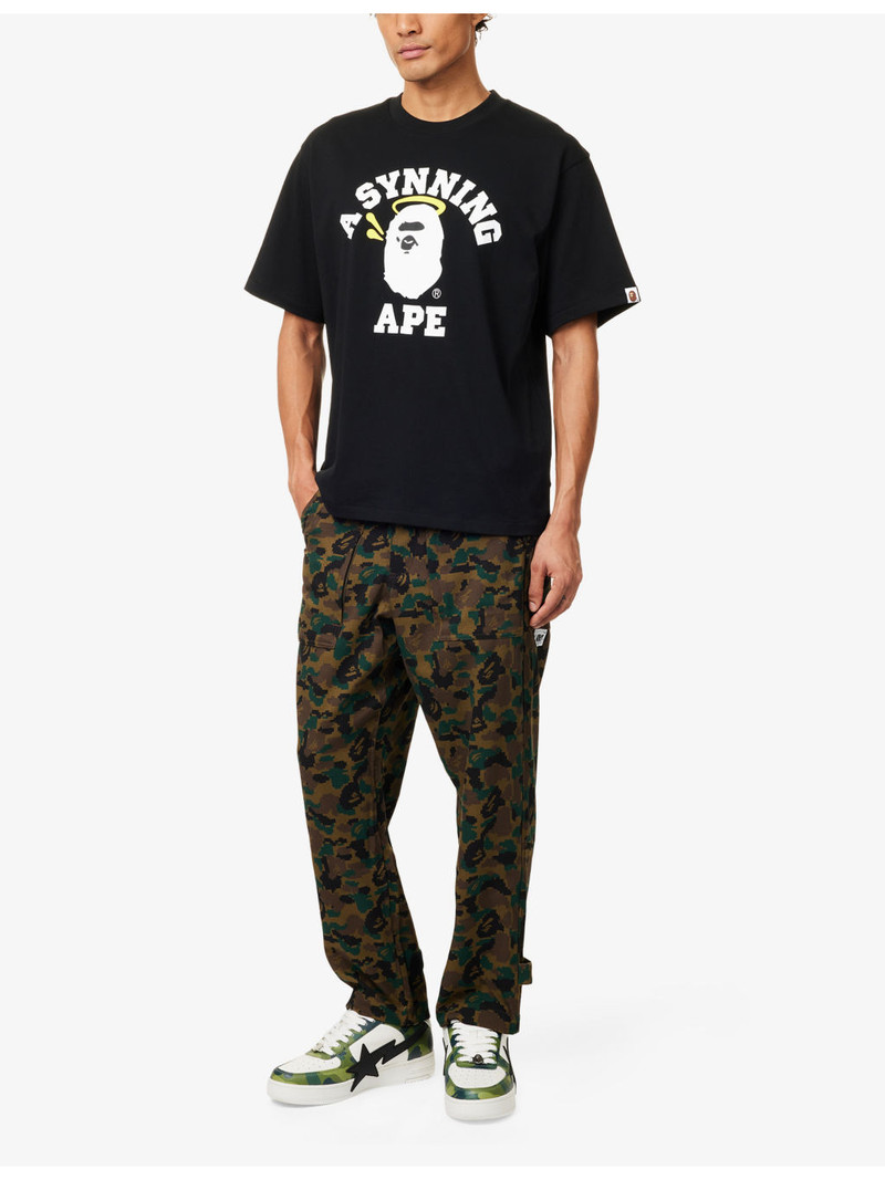 A BATHING APE® BAPE x Spotify x Syna College Relaxed-Fit Cotton-Jersey T-Shirt outlook