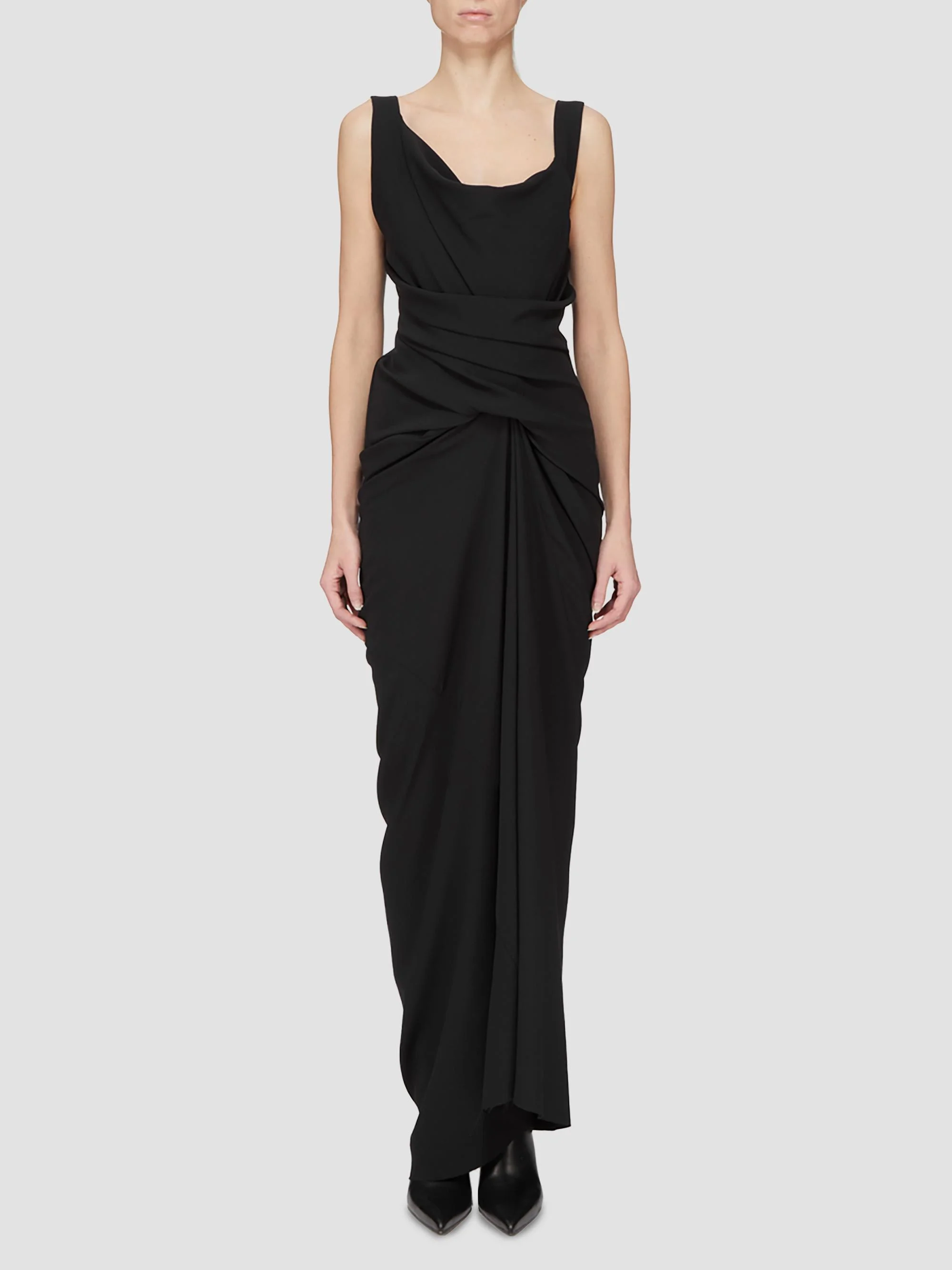 Women's Strutter Draped Maxi Dress - Black - 1