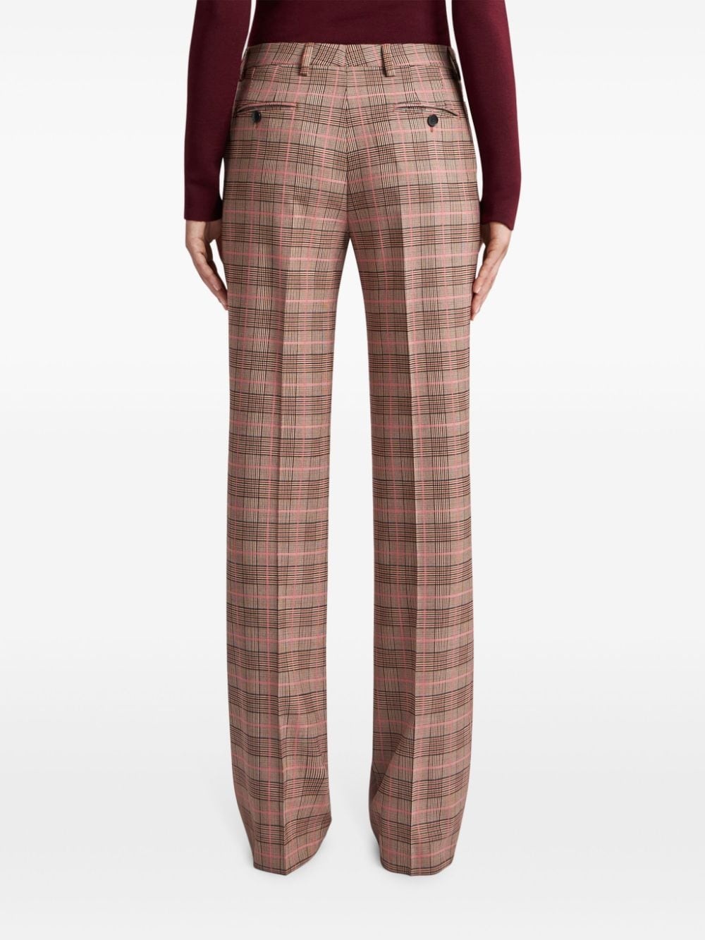 jacquard straight trousers - 4