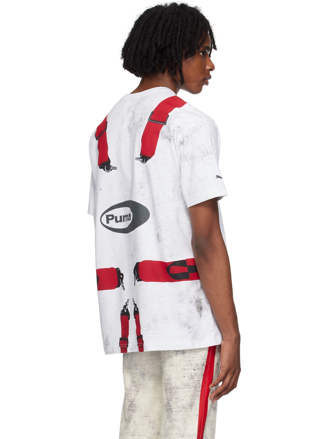 White A$AP Rocky Edition Seatbelt T-Shirt - 3