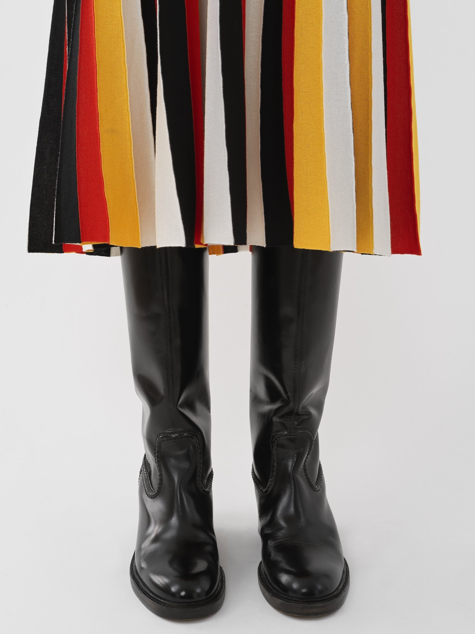 PLEATED MID-LENGTH SKIRT - 5