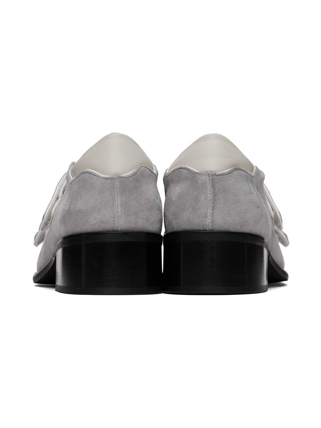 Off-White & Gray Sporty Snout Loafers - 2