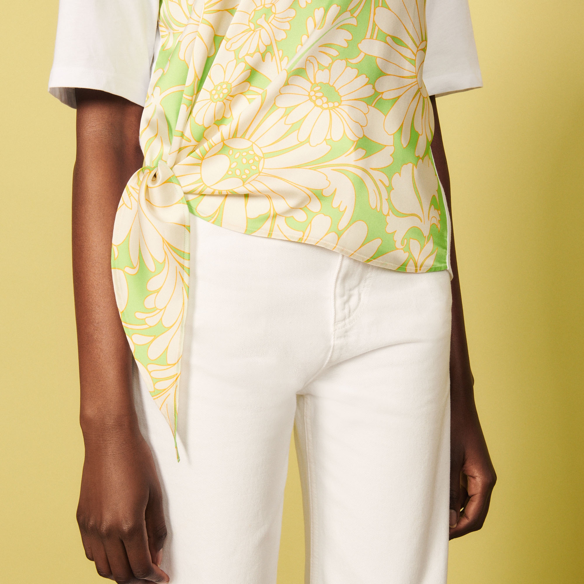 Organic cotton scarf T-shirt - 5