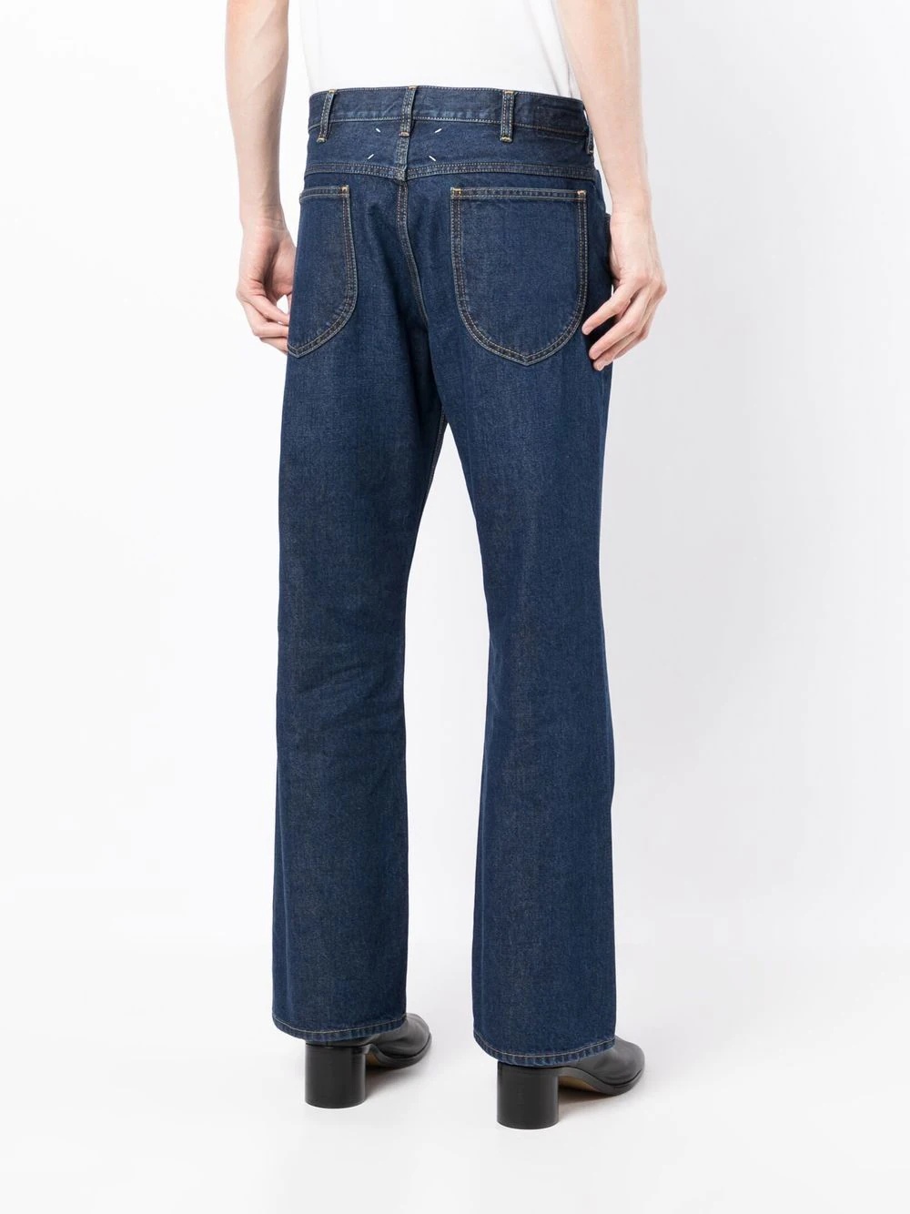 mid-rise bootcut jeans - 4