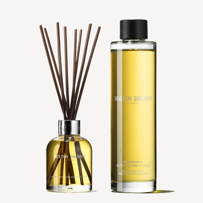 Mesmerising Oudh & Gold Accord Aroma Reeds & Refill Gift Set 1