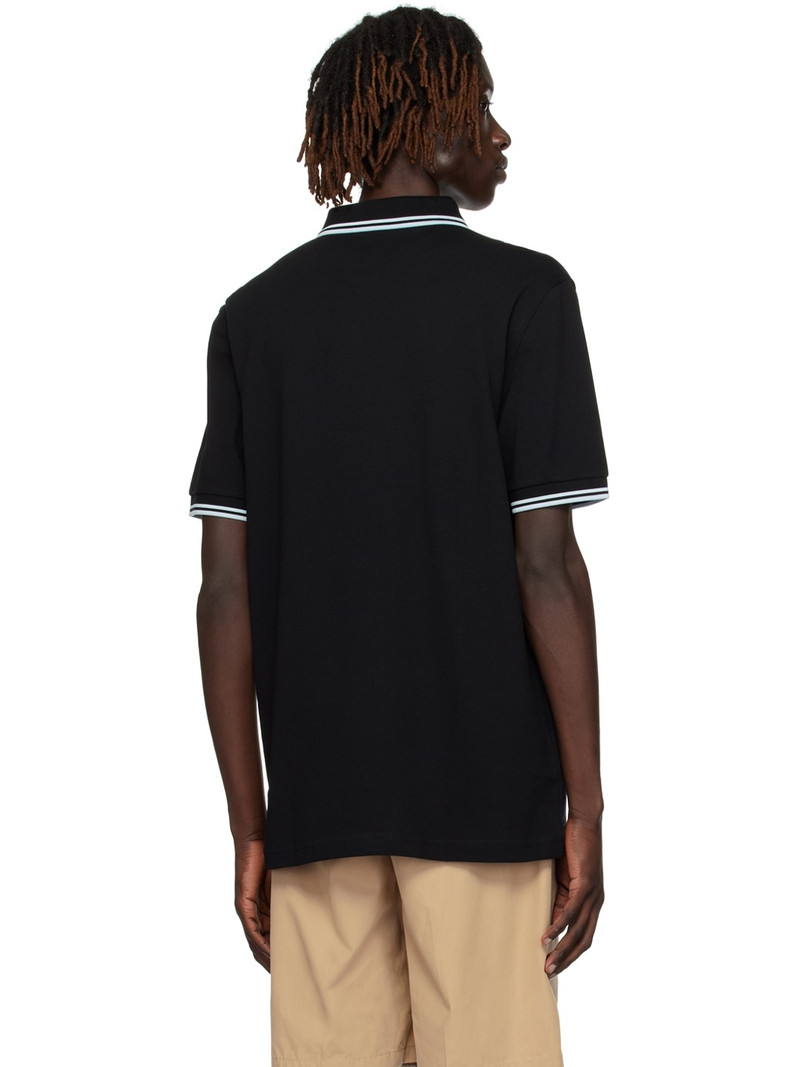 Black Twin Tipped Polo 3