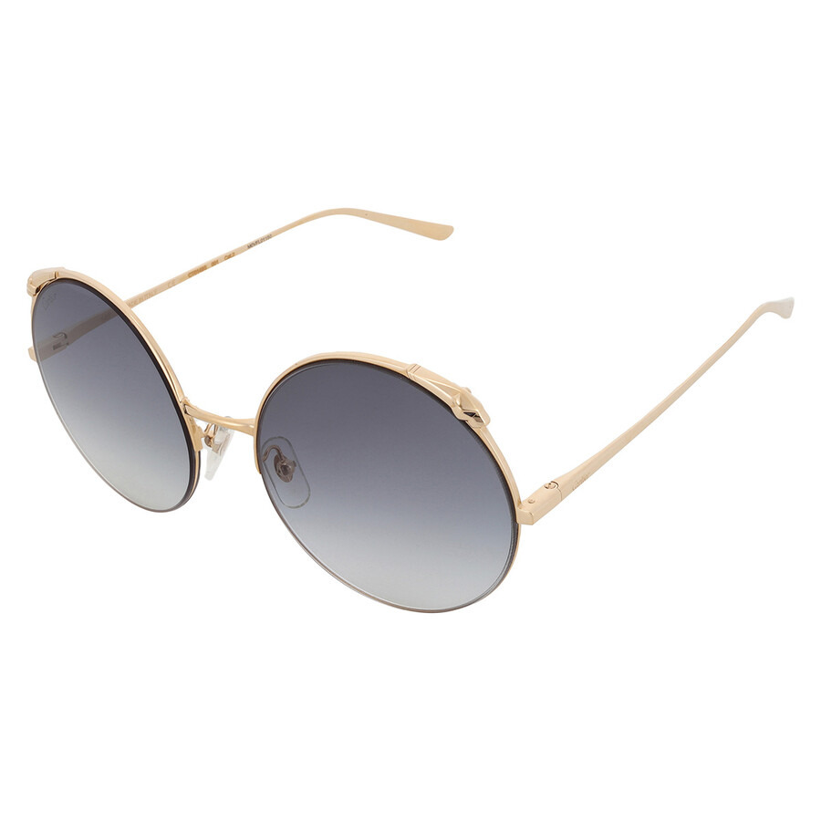 Cartier Panthere de Cariter Grey Multi Treatment Round Ladies Sunglasses CT0149S 001 60 - 3
