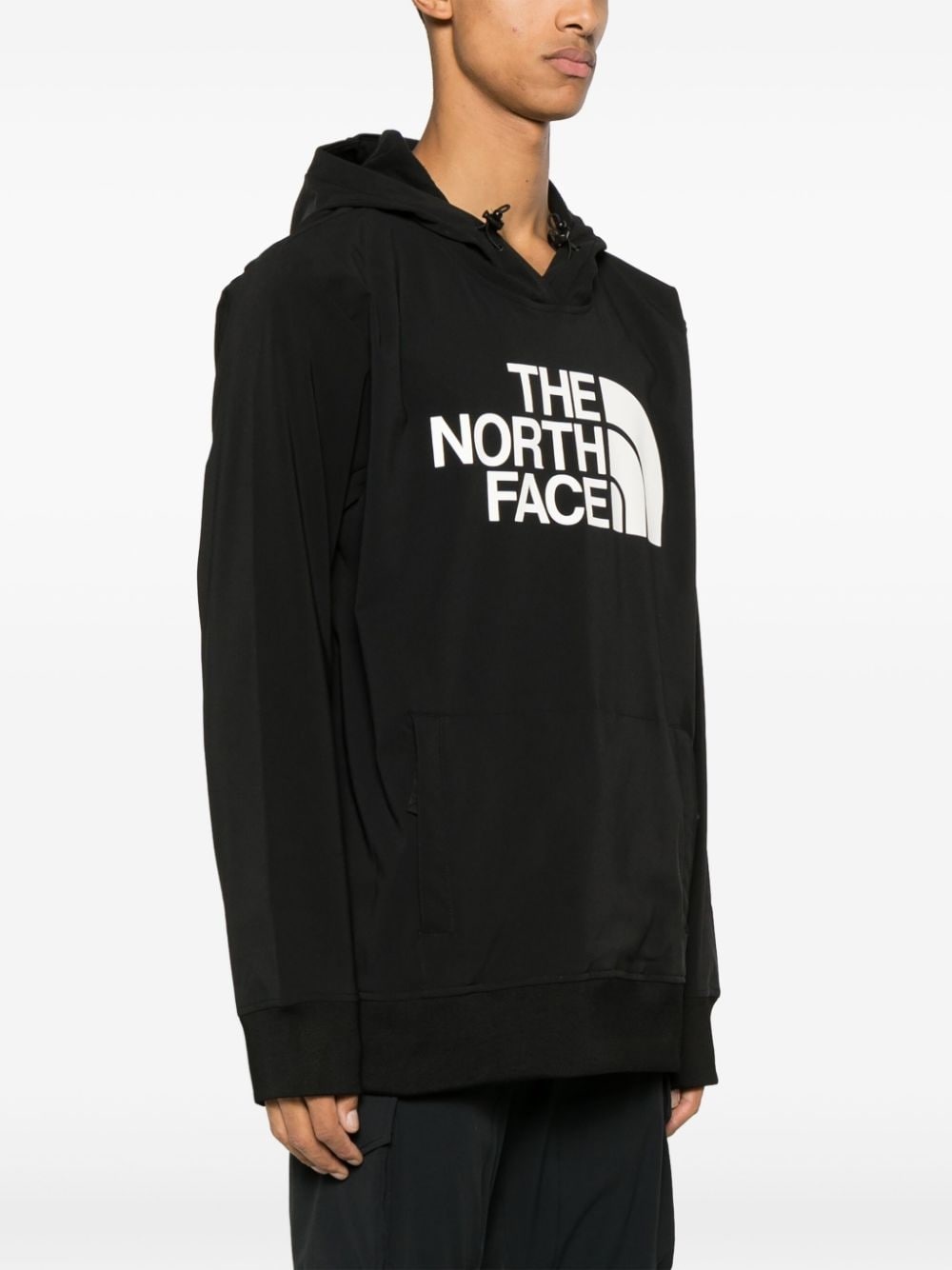 Tekno logo-appliqué hoodie - 3