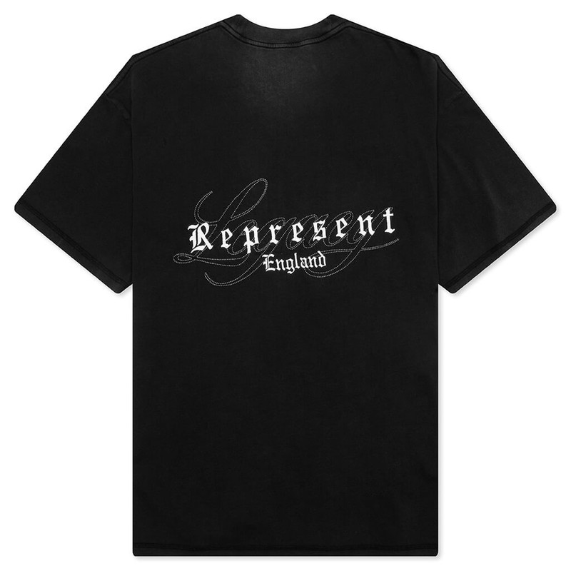 REPRESENT LEGACY OVERPRINT T-SHIRT - VINTAGE BLACK outlook