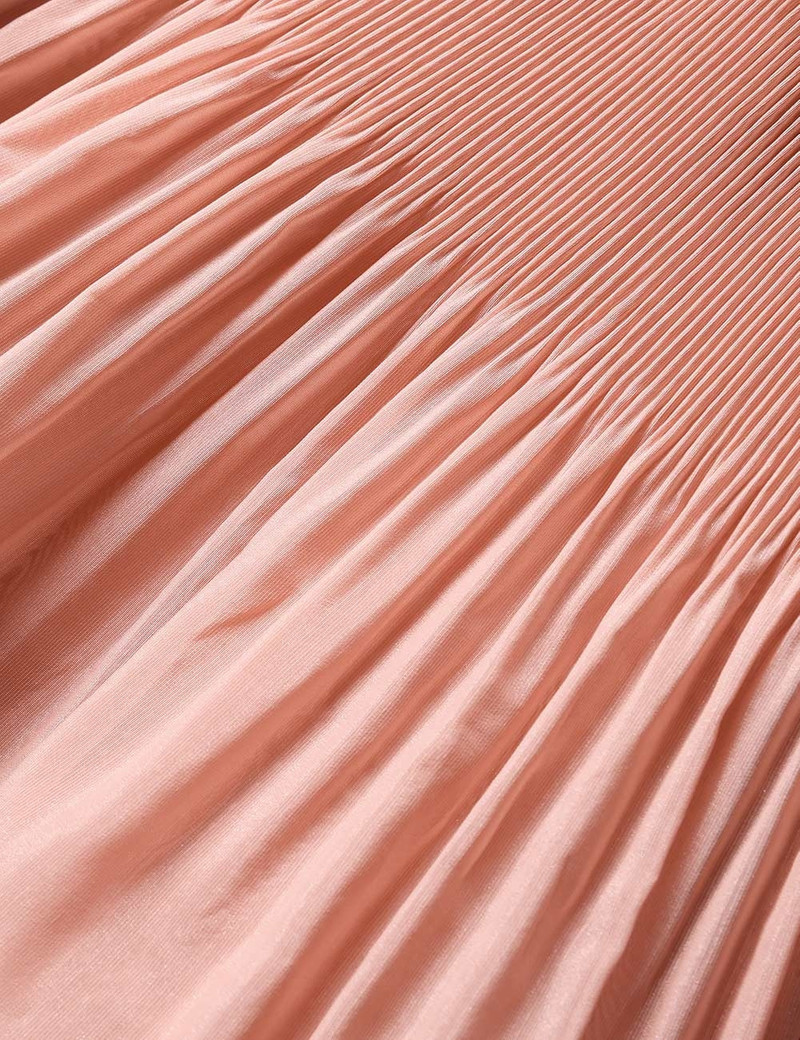 PLEATED TIERED MIDI DRESS 6