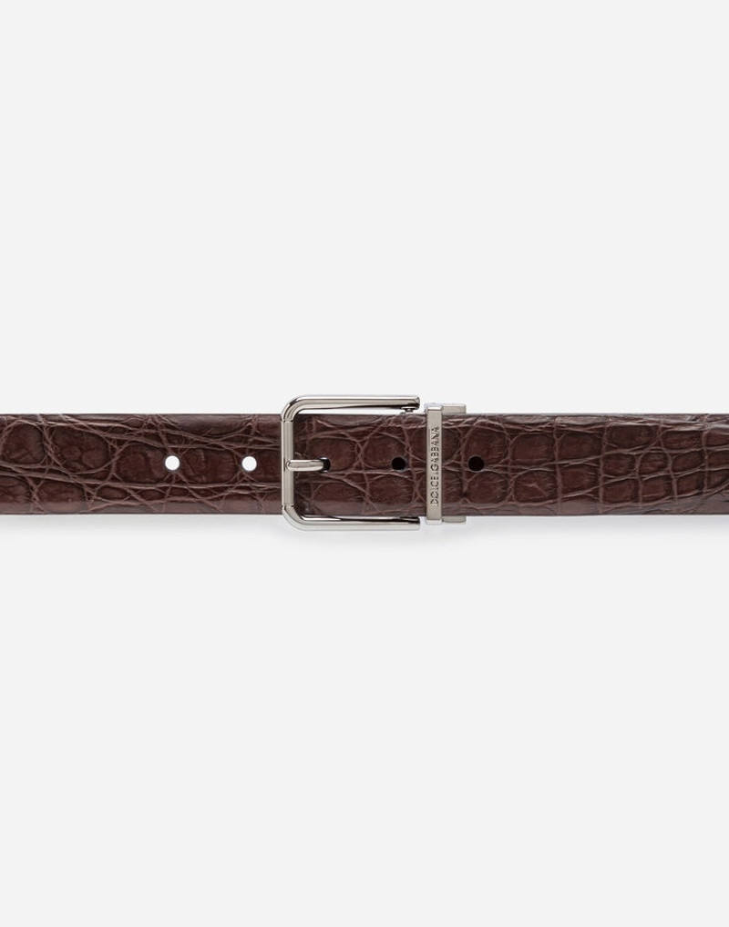Crocodile nappa belt 3