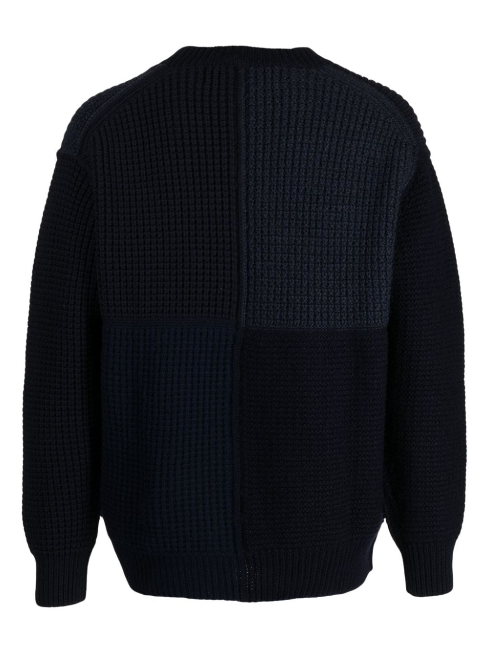 chunky-knit patchwork jumper - 2