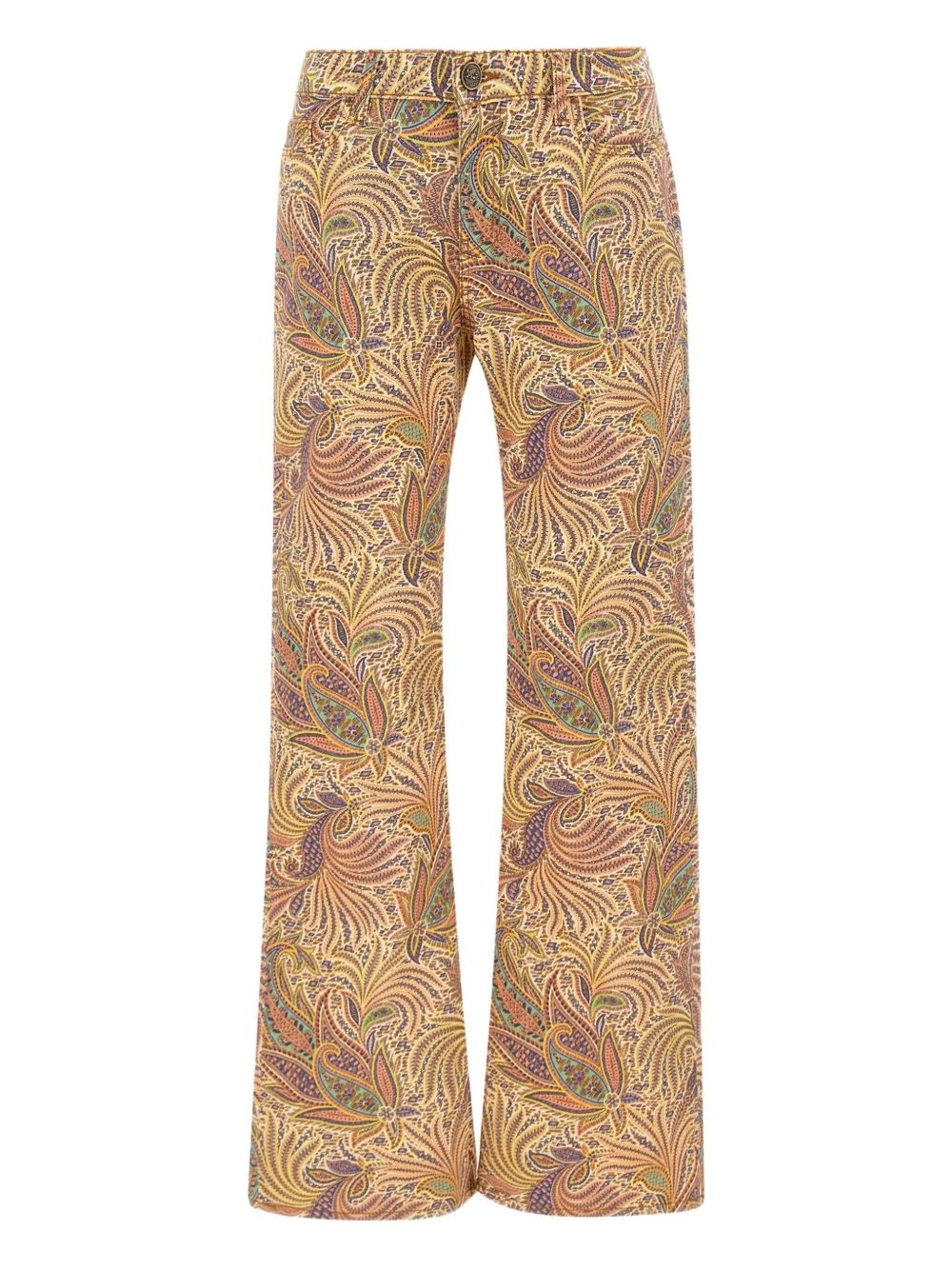 paisley-print trousers - 1