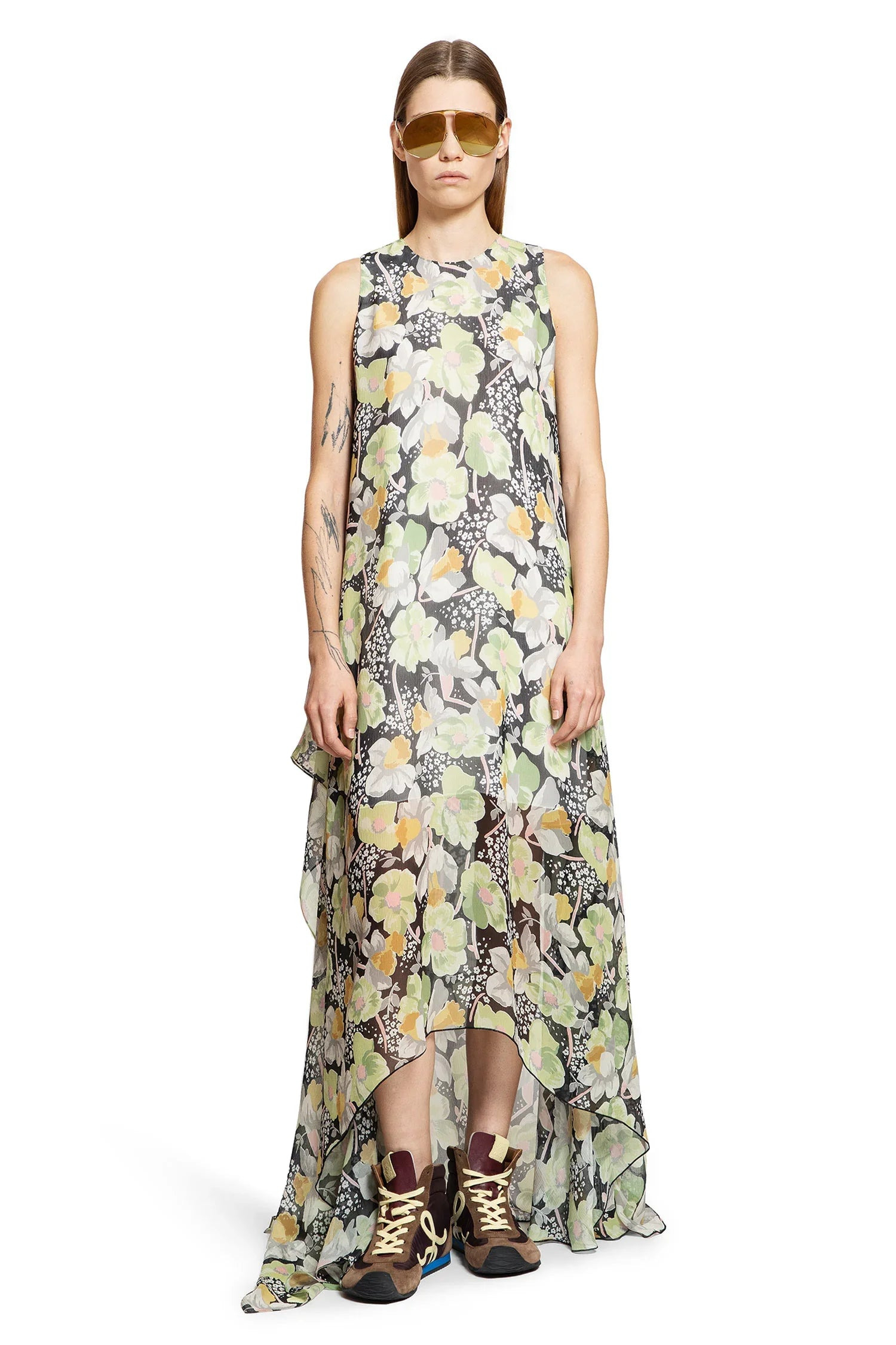 Asymmetric-Dress-In-Silk - 2