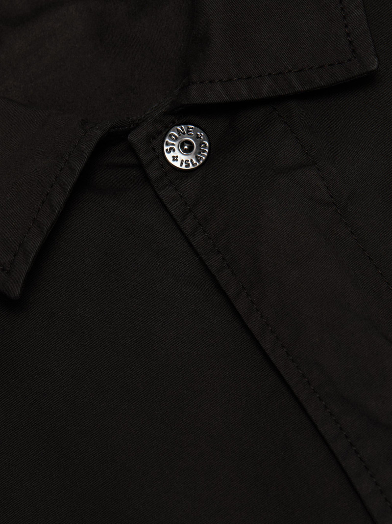 Men's Stretch-Cotton Shirt - Black 7