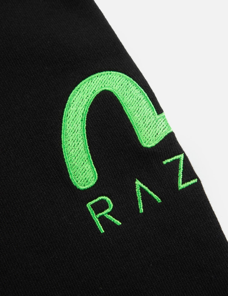 RAZER X EVISU GODHEAD AND SLOGAN EMBROIDERY HOODIE 8