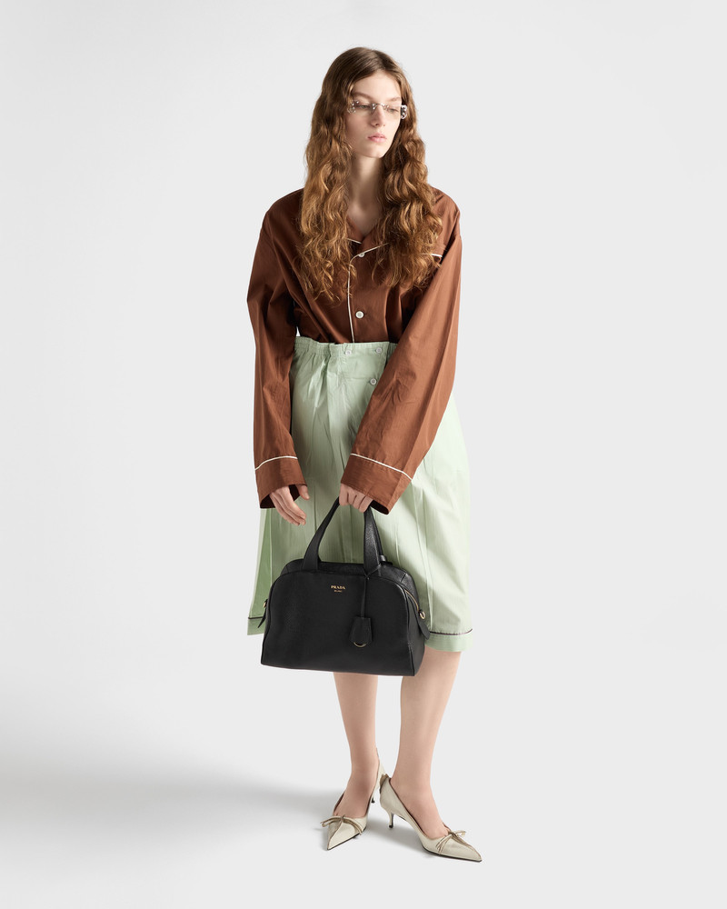 Prada Large leather top-handle bag outlook