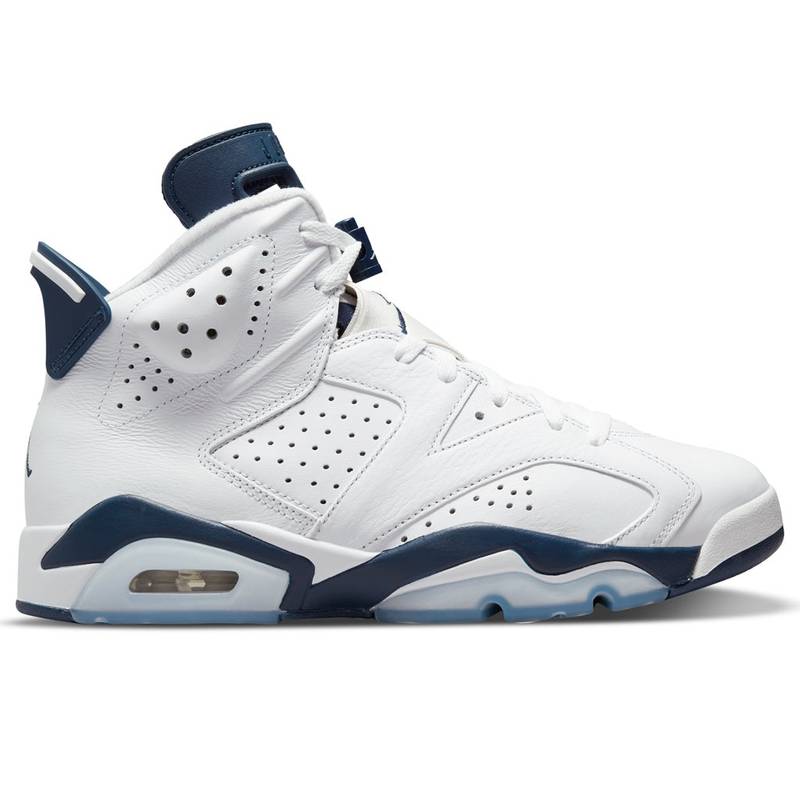 AIR JORDAN 6 RETRO - WHITE/MIDNIGHT NAVY - 1