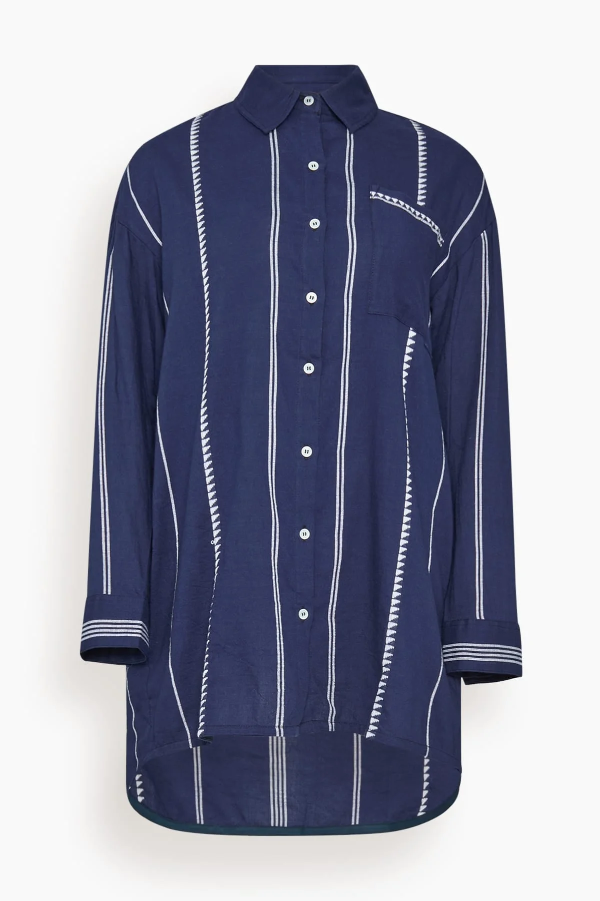 Mariam Shirt Dress in Nunu Navy - 1