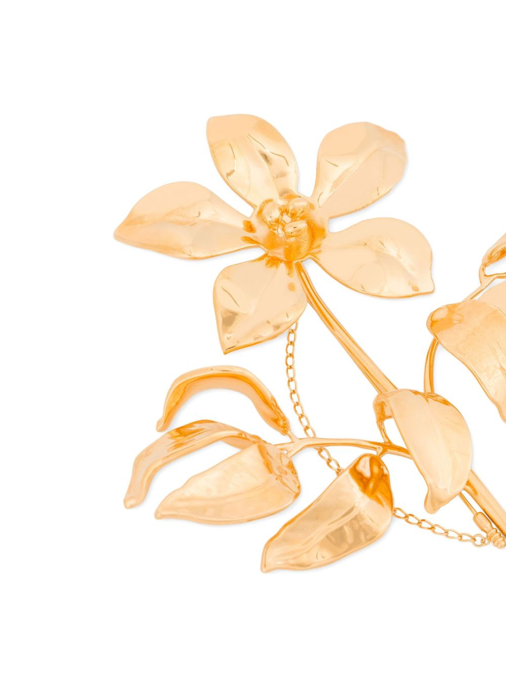 floral-motif brooch - 3