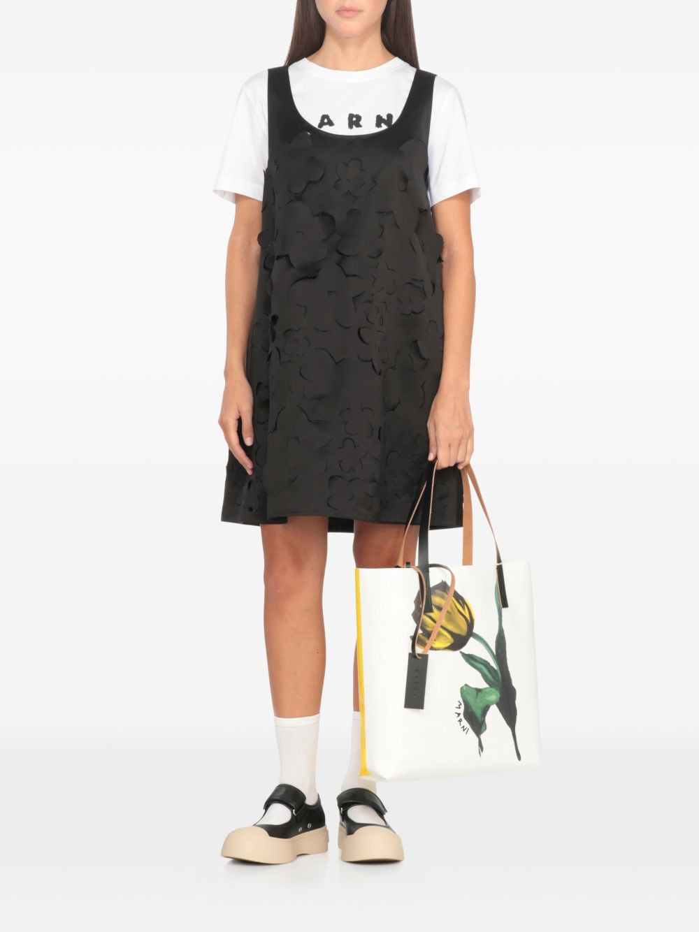 tulip-print tote bag - 2