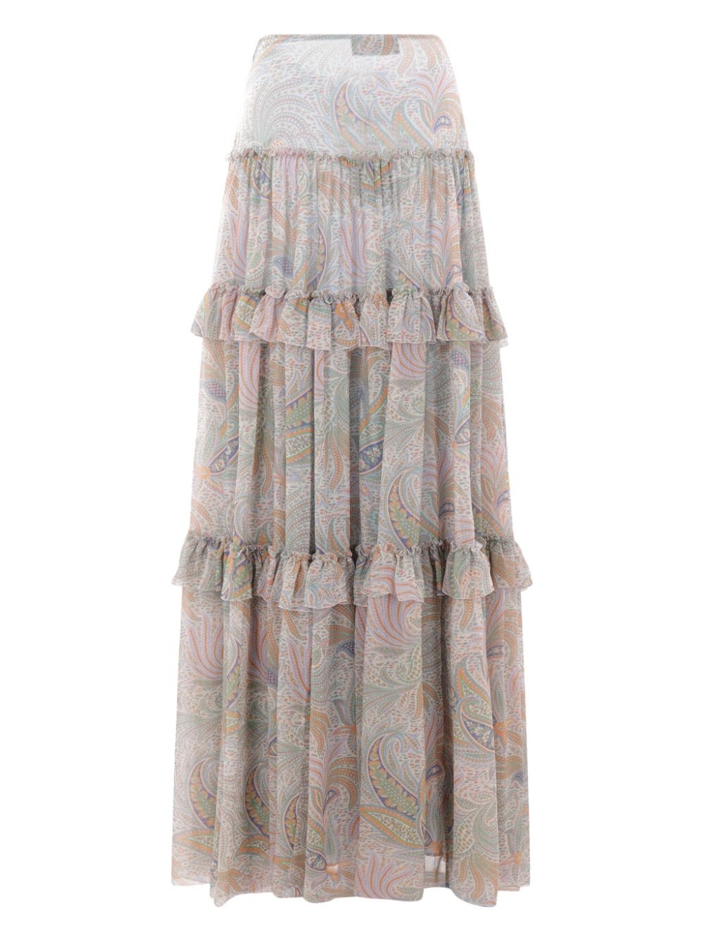 printed maxi skirt - 2