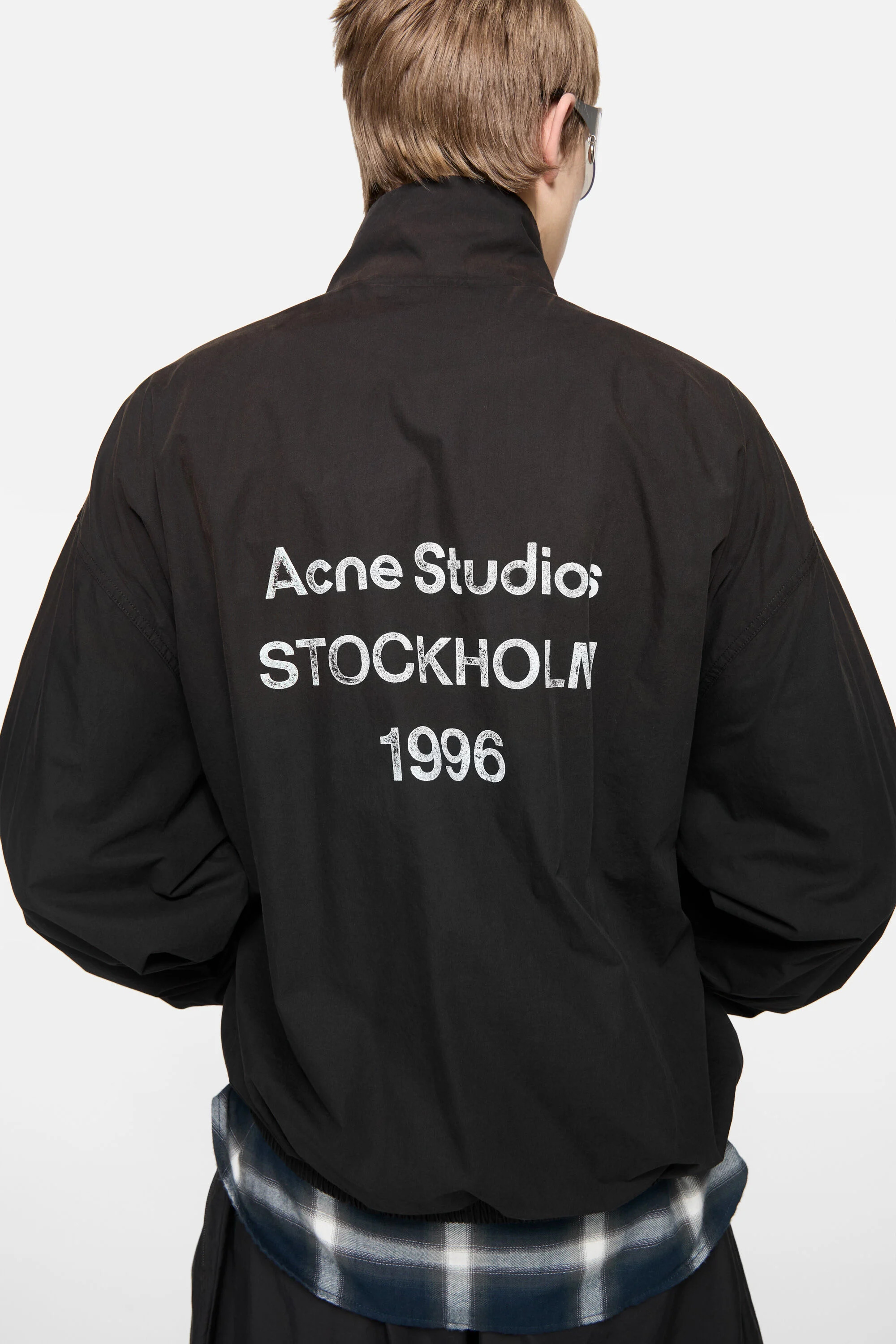 Logo zipper jacket - Black - 5