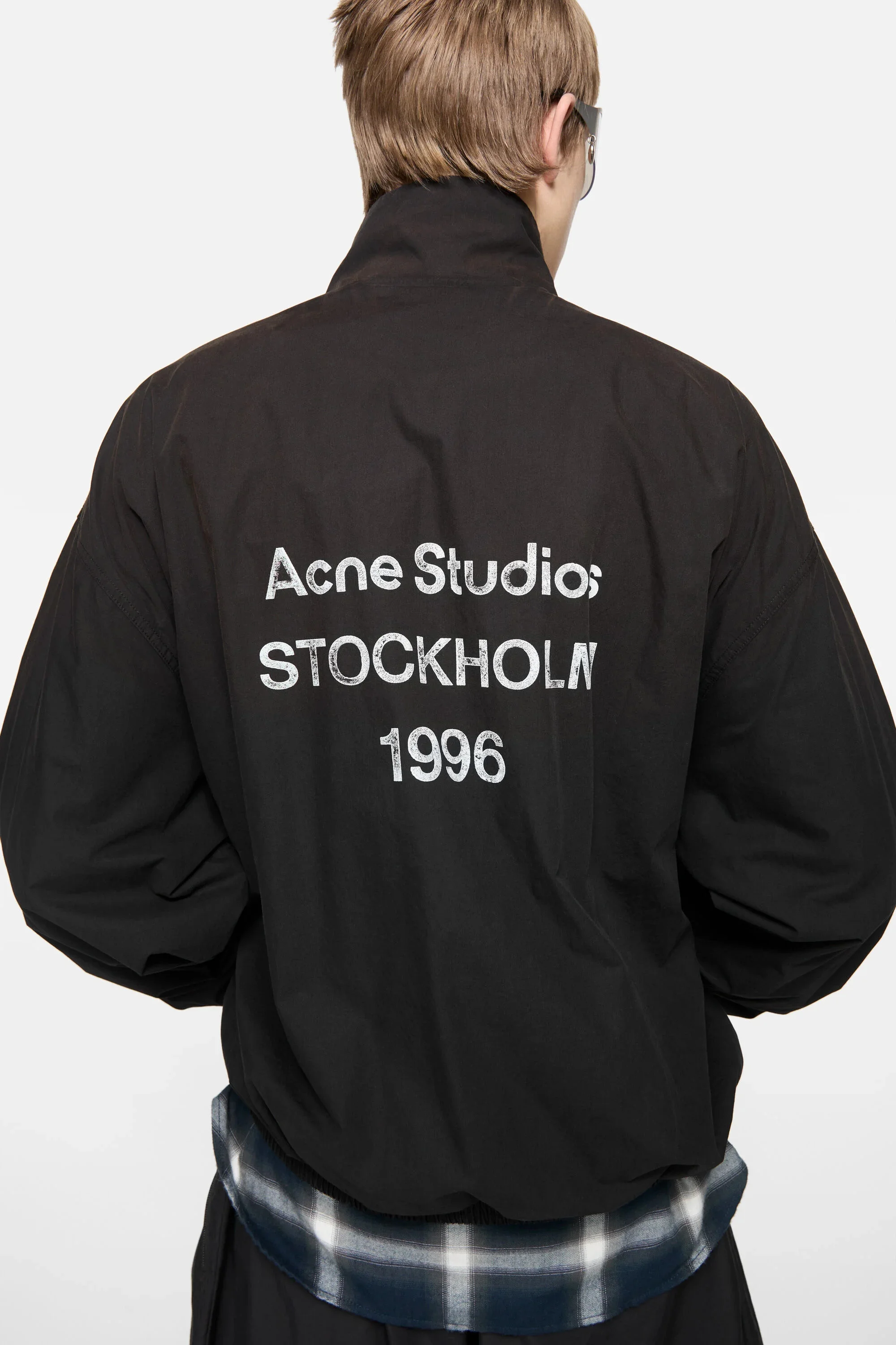 Acne Studios Logo zipper jacket - Black - B90863-900 | REVERSIBLE