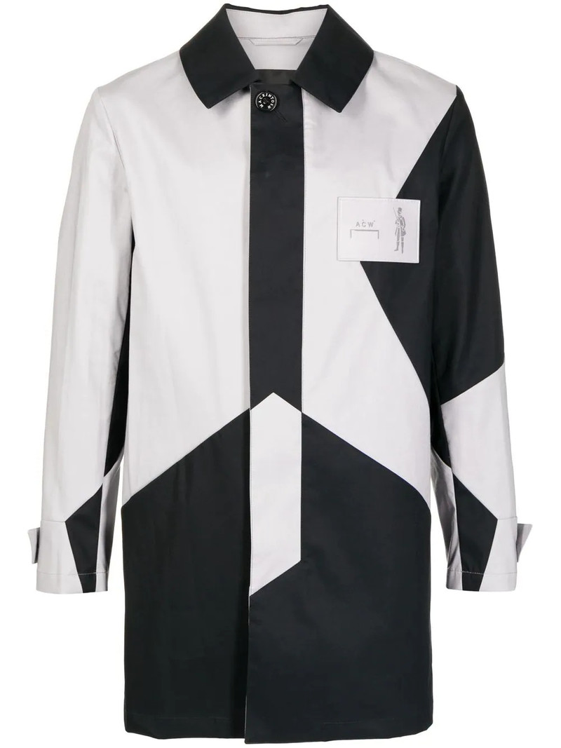 x Mackintosh geometric panelled jacket 1