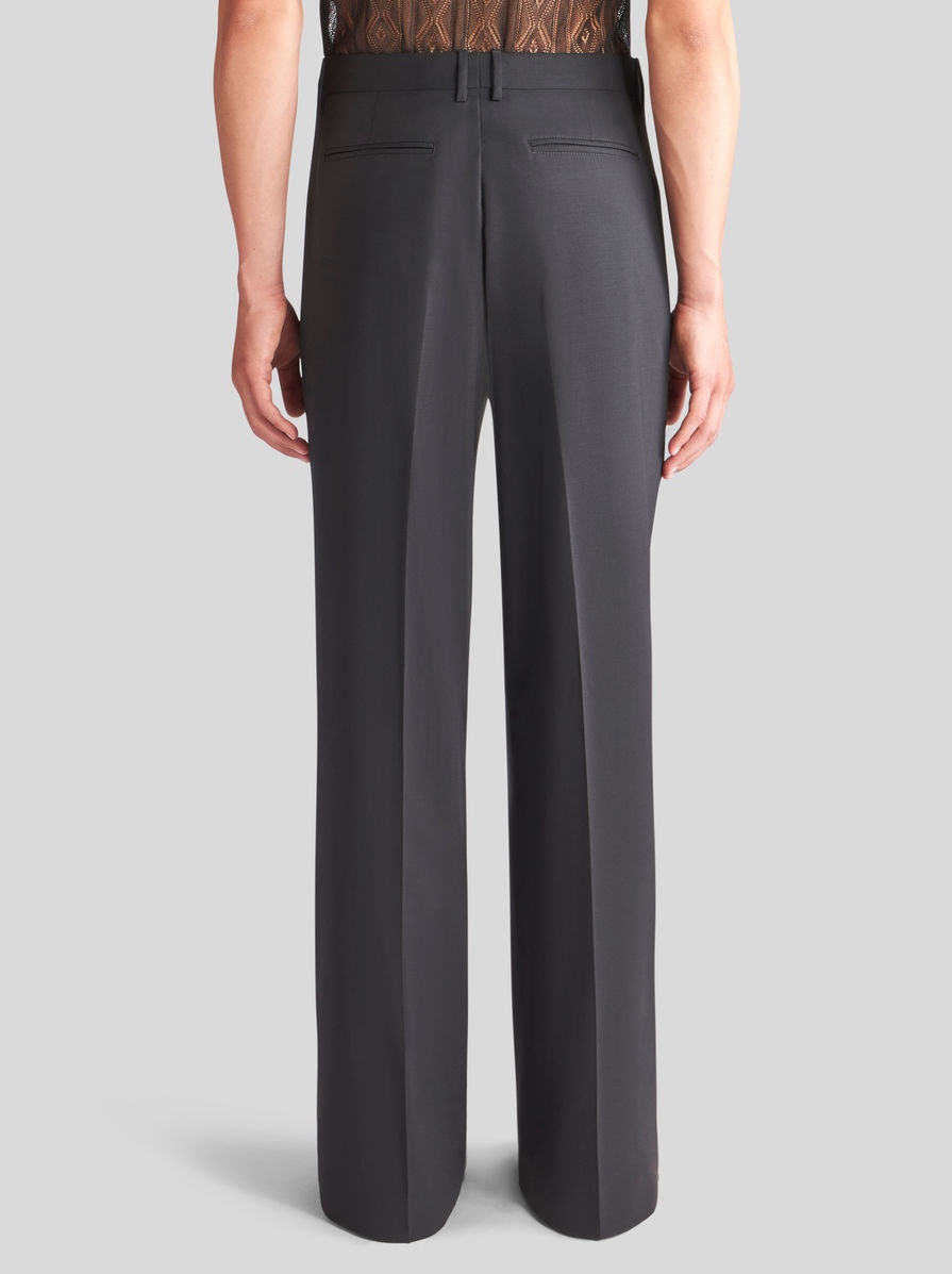 STRETCH WOOL TROUSERS WITH PLEATS - 5