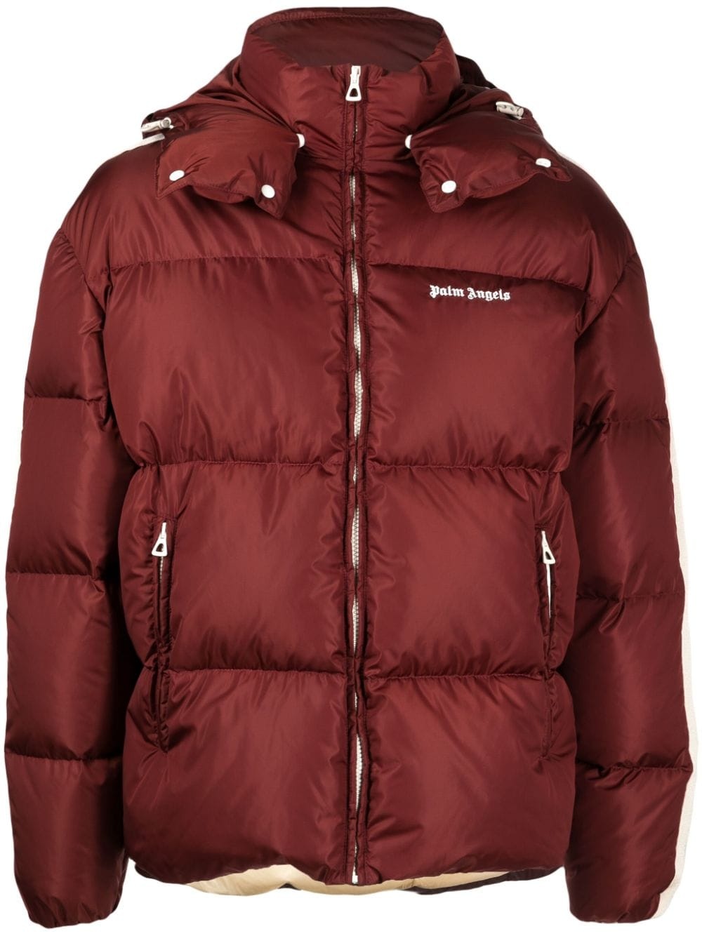detachable-hood puffer jacket - 1