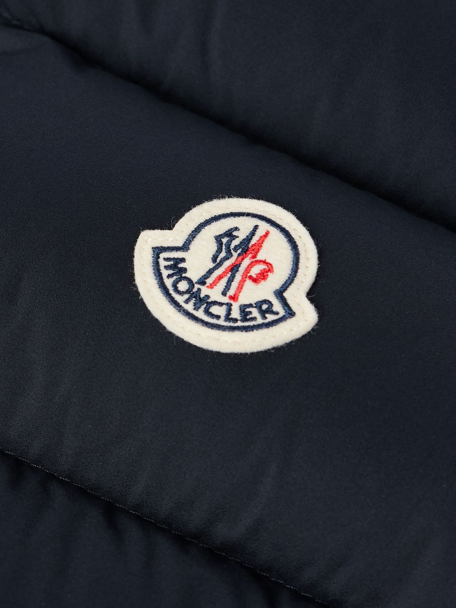Tibb Logo-Appliquéd Quilted Shell Down Gilet Navy - 5