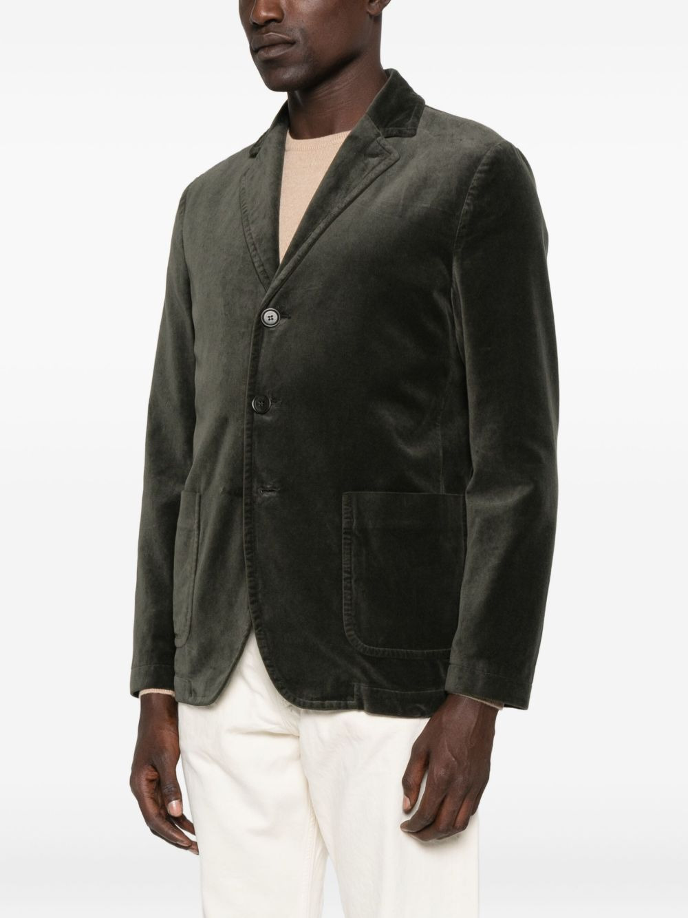 buttoned patch-pocket blazer - 3